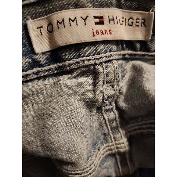 Vintage Y2K Tommy Hilfiger Women’s Sx 16 Demin Jean Shorts 100 Cotton 6 Pocket - Picture 2 of 11